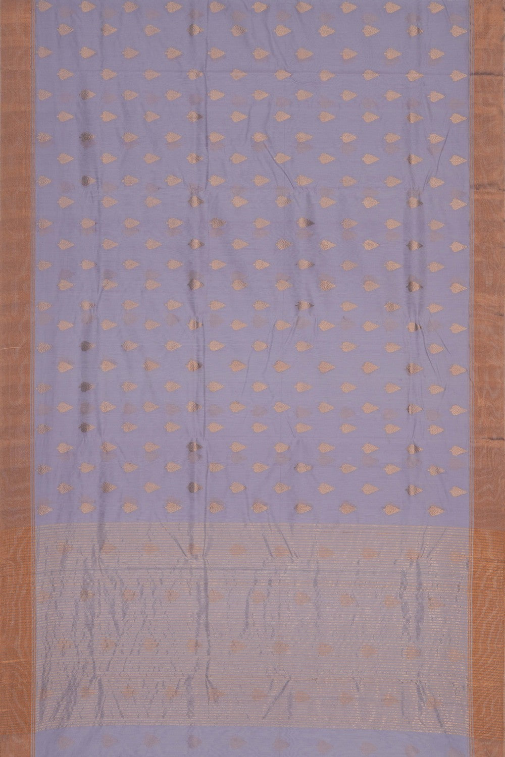 Image of Chanderi Silk Cotton Lavender Saree
