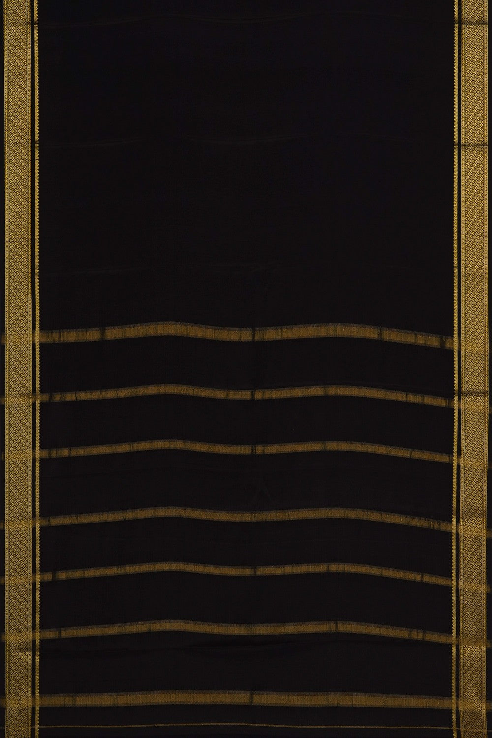 Image of Black Crepe Silk Saree