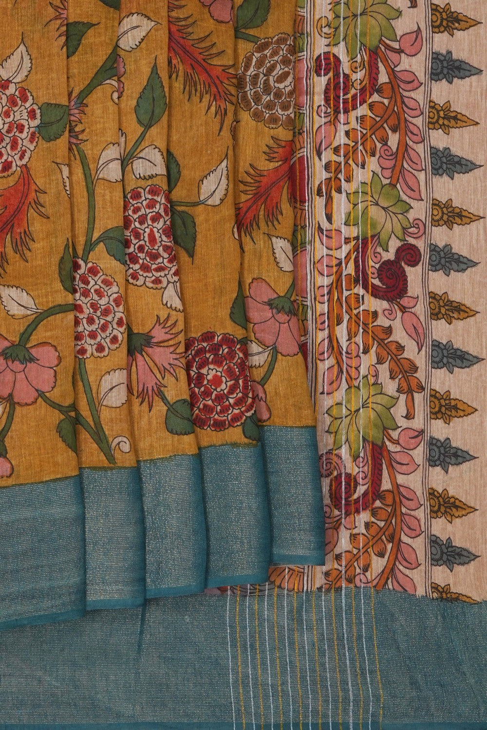 Image of Kalamkari Painting Saree