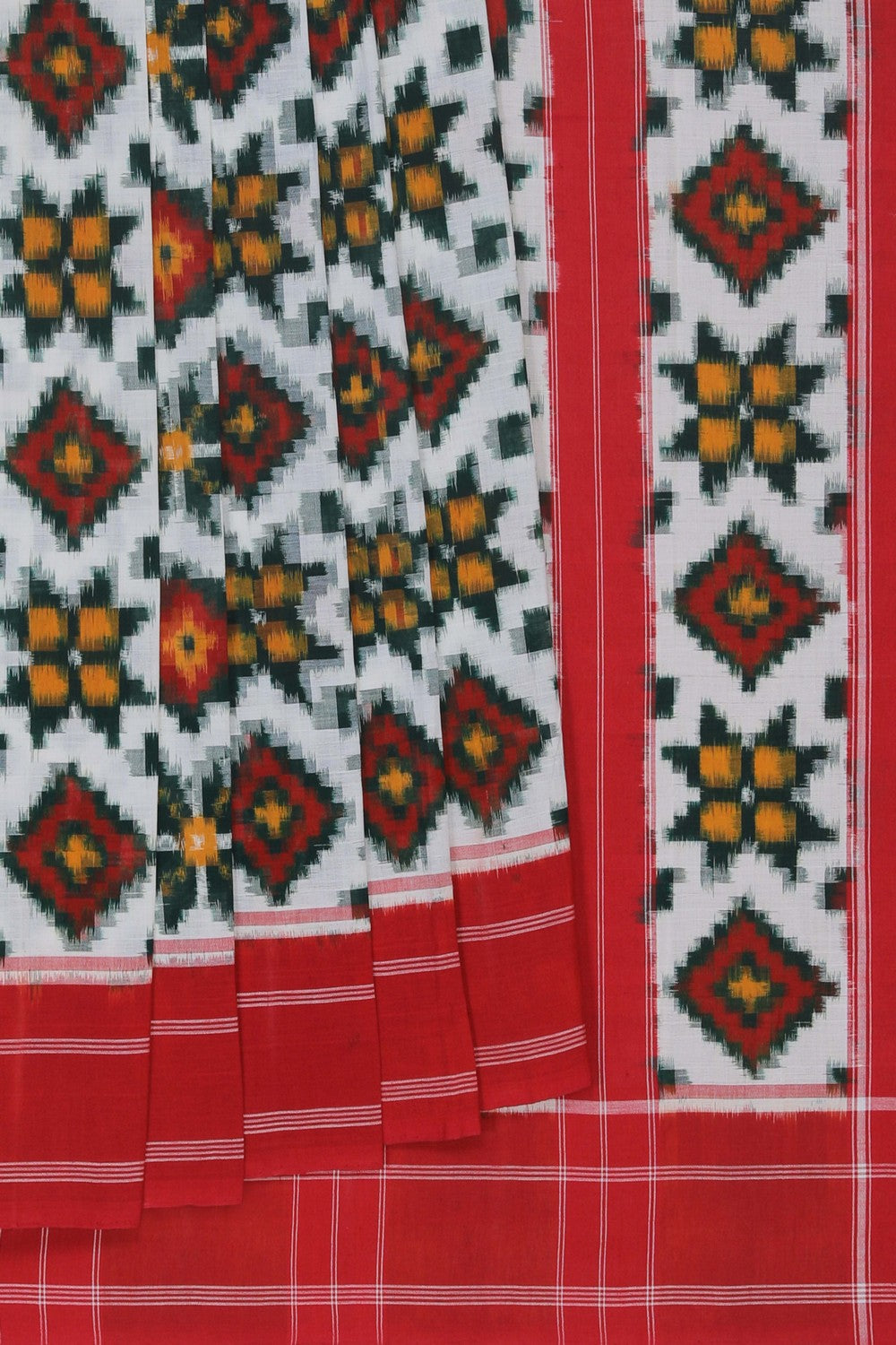 Image of Pochampally Ikat Cotton Saree