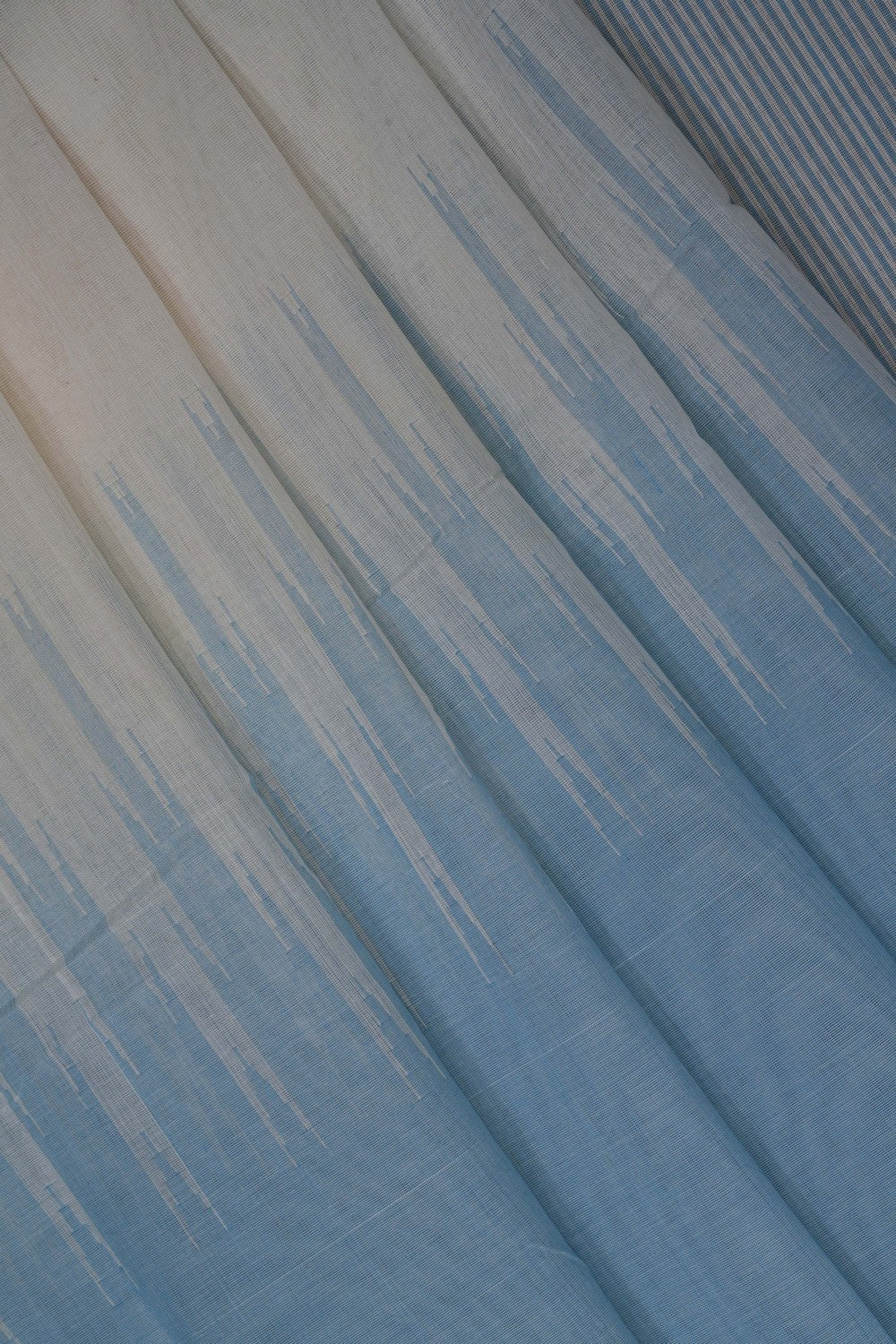 Image of Ponduru Cotton Off-White Saree