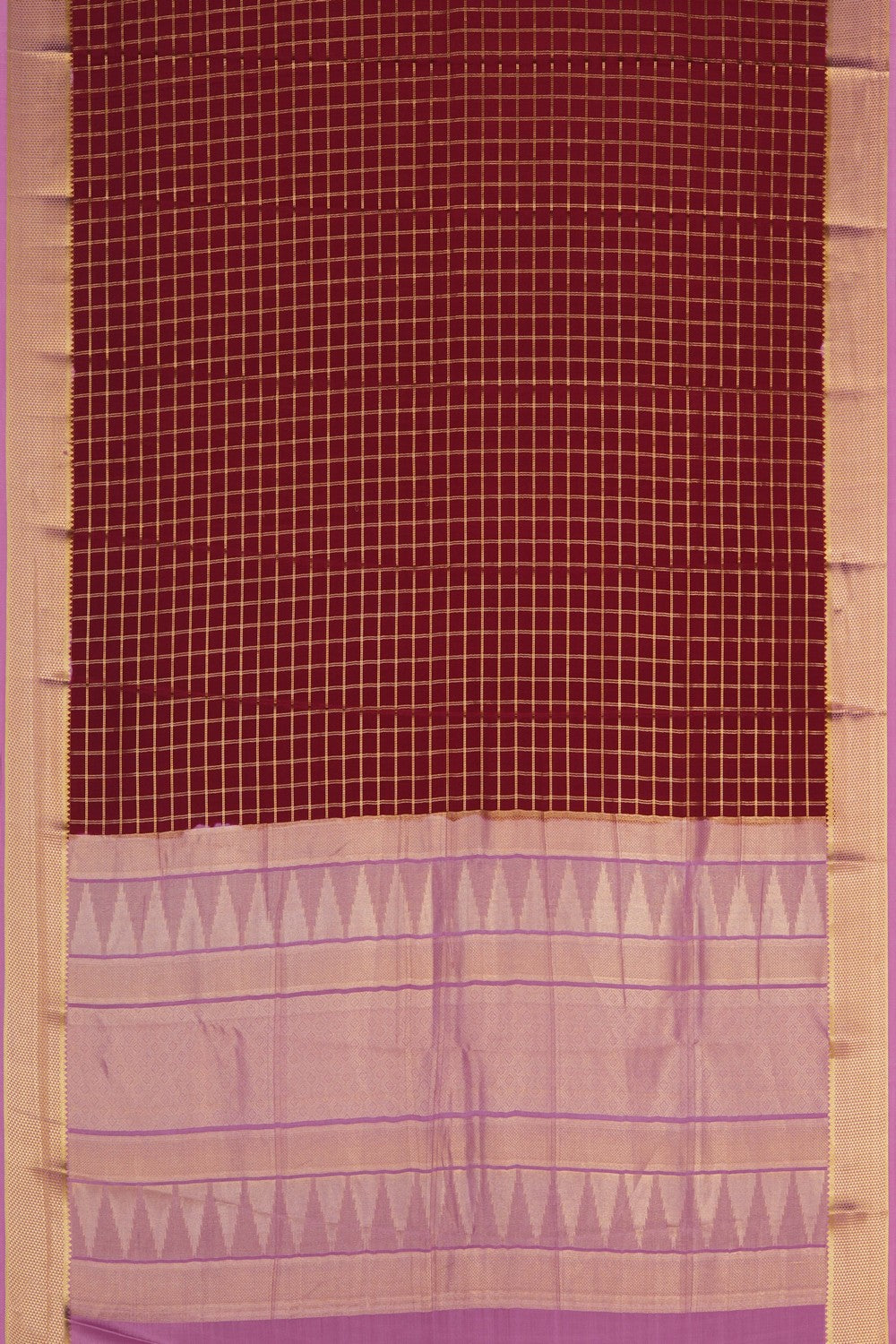 Image of Red Crepe Silk Saree