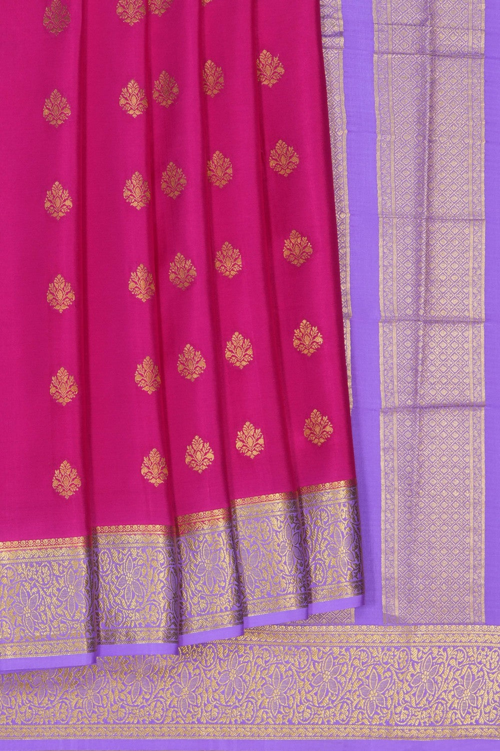 Image of Pink Crepe Silk Saree