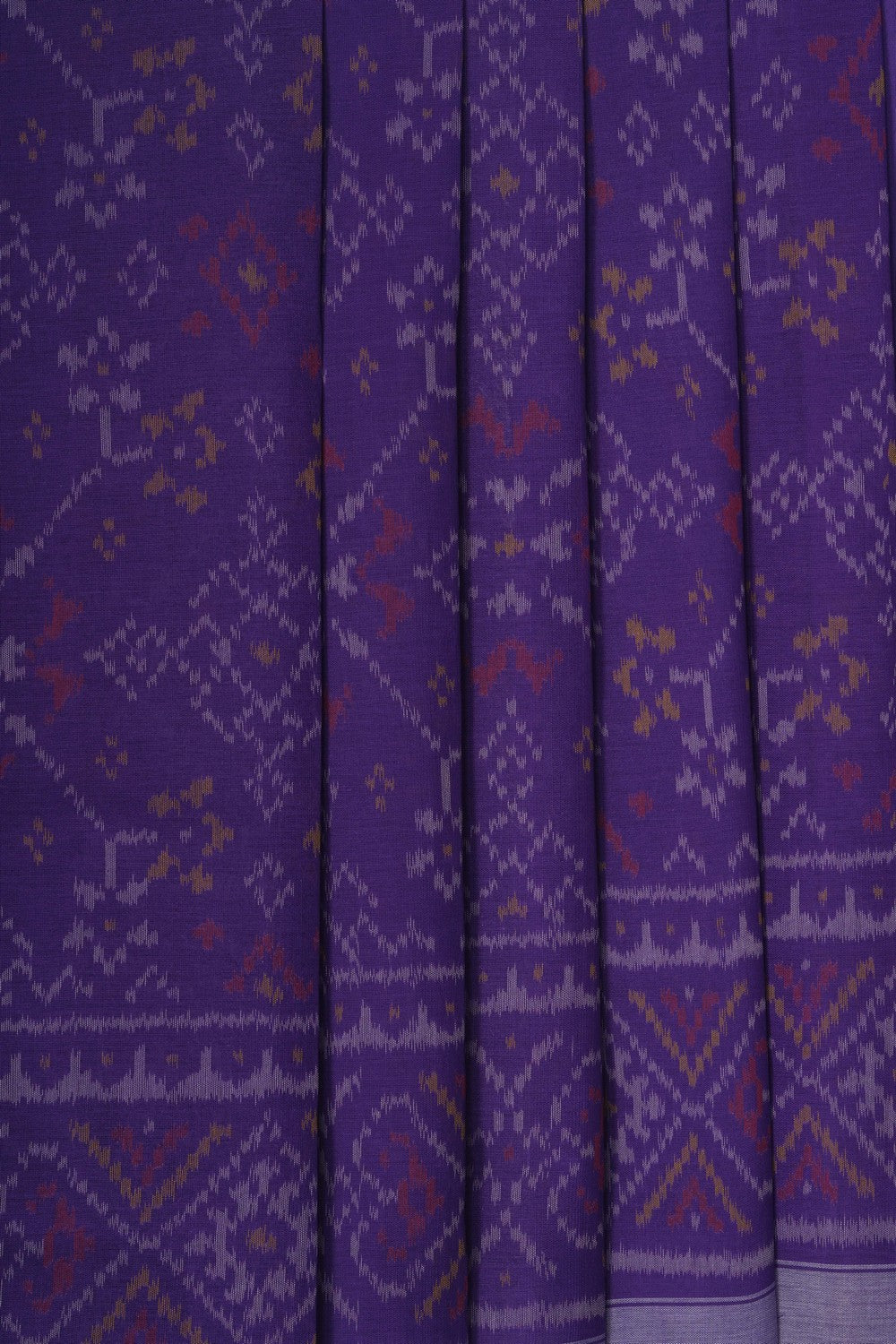 Image of Purple Rajkot Cotton Saree