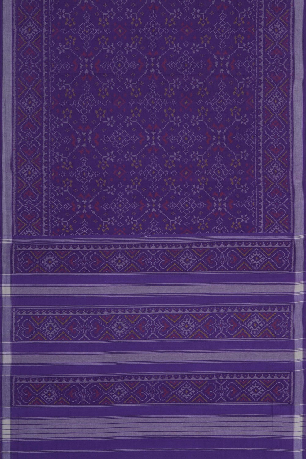 Image of Purple Rajkot Cotton Saree
