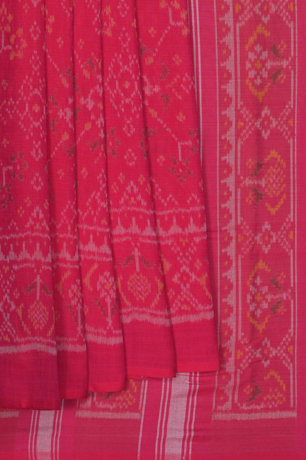 Image of Pink Rajkot Cotton Saree