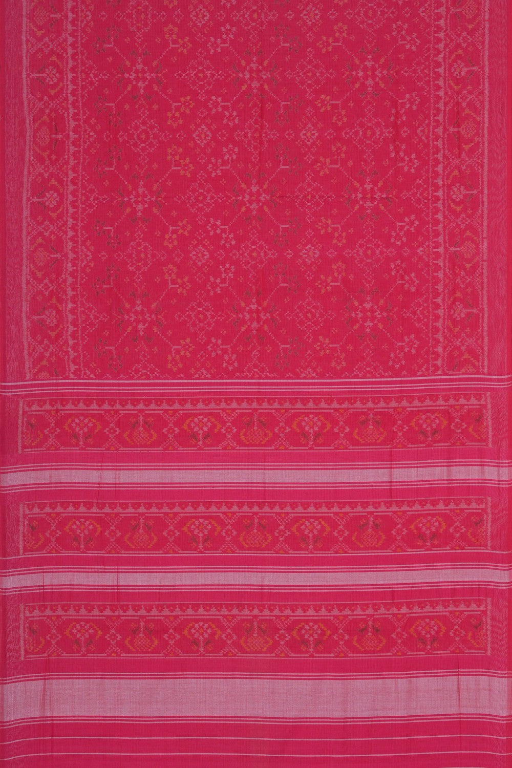 Image of Pink Rajkot Cotton Saree