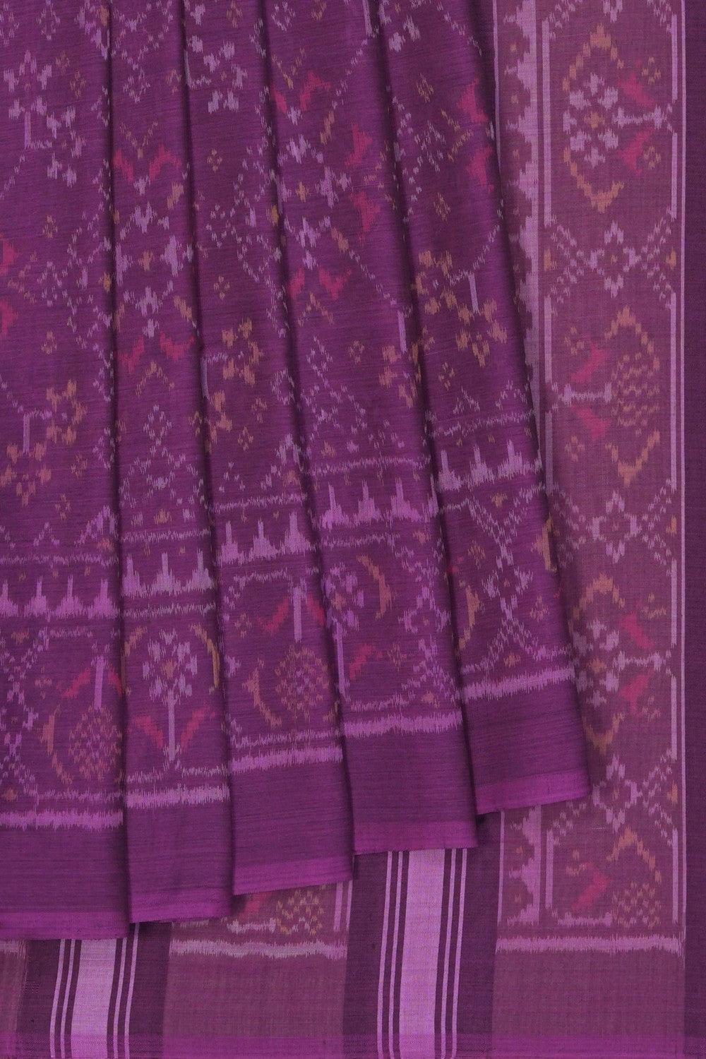 Image of Purple Rajkot Cotton Saree