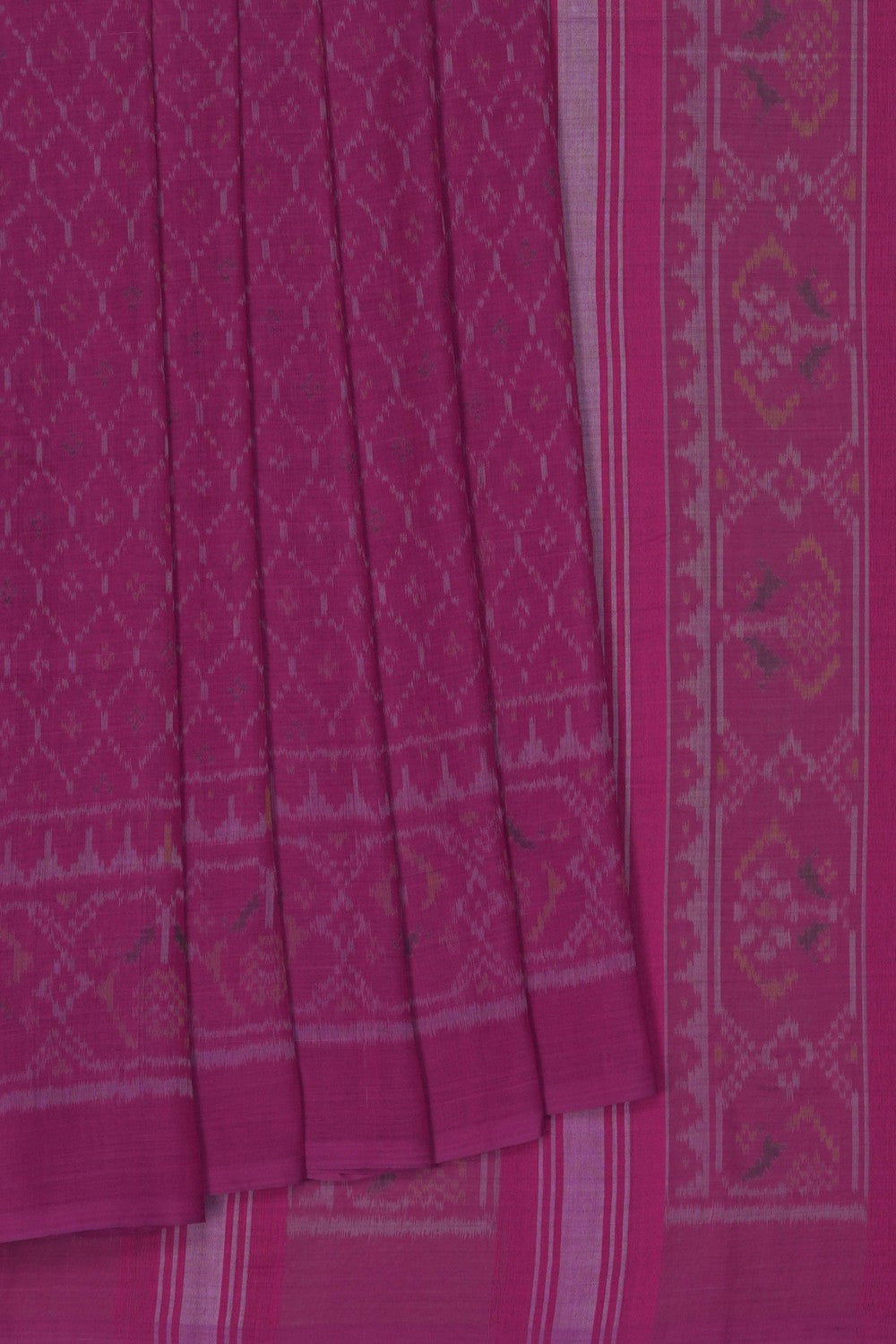 Image of Pink Rajkot Cotton Saree