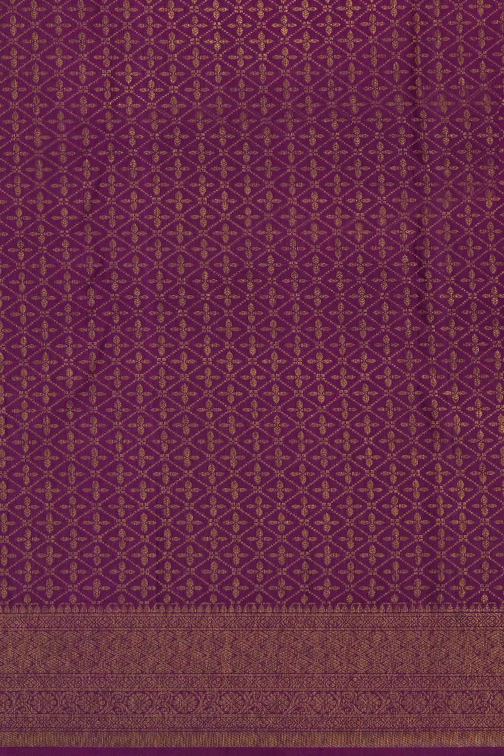 Image of Purple Brocade Kanchipattu Saree