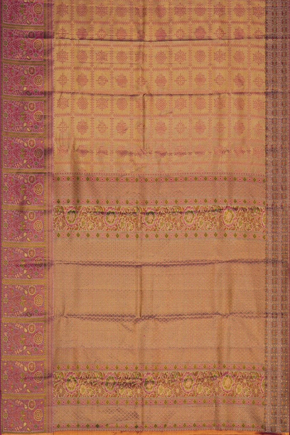 Image of Gold Tissue Brocade Kanchipattu Saree