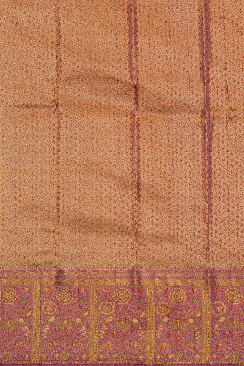 Image of Gold Tissue Brocade Kanchipattu Saree