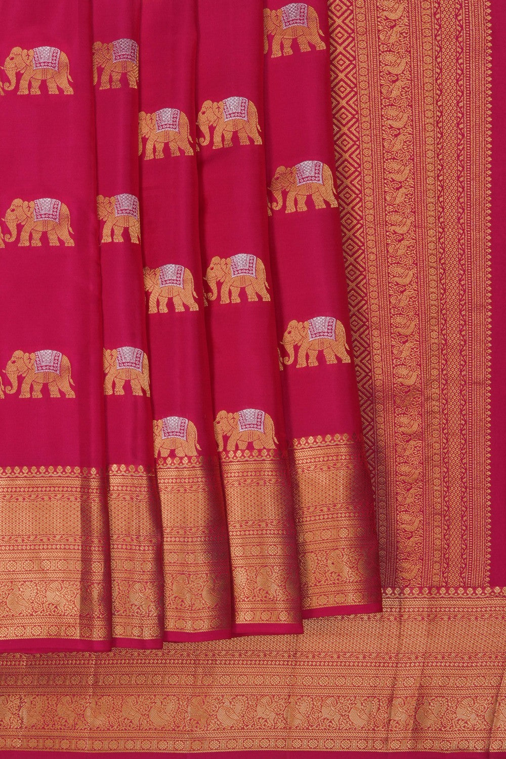 Image of Pink South Silk Saree