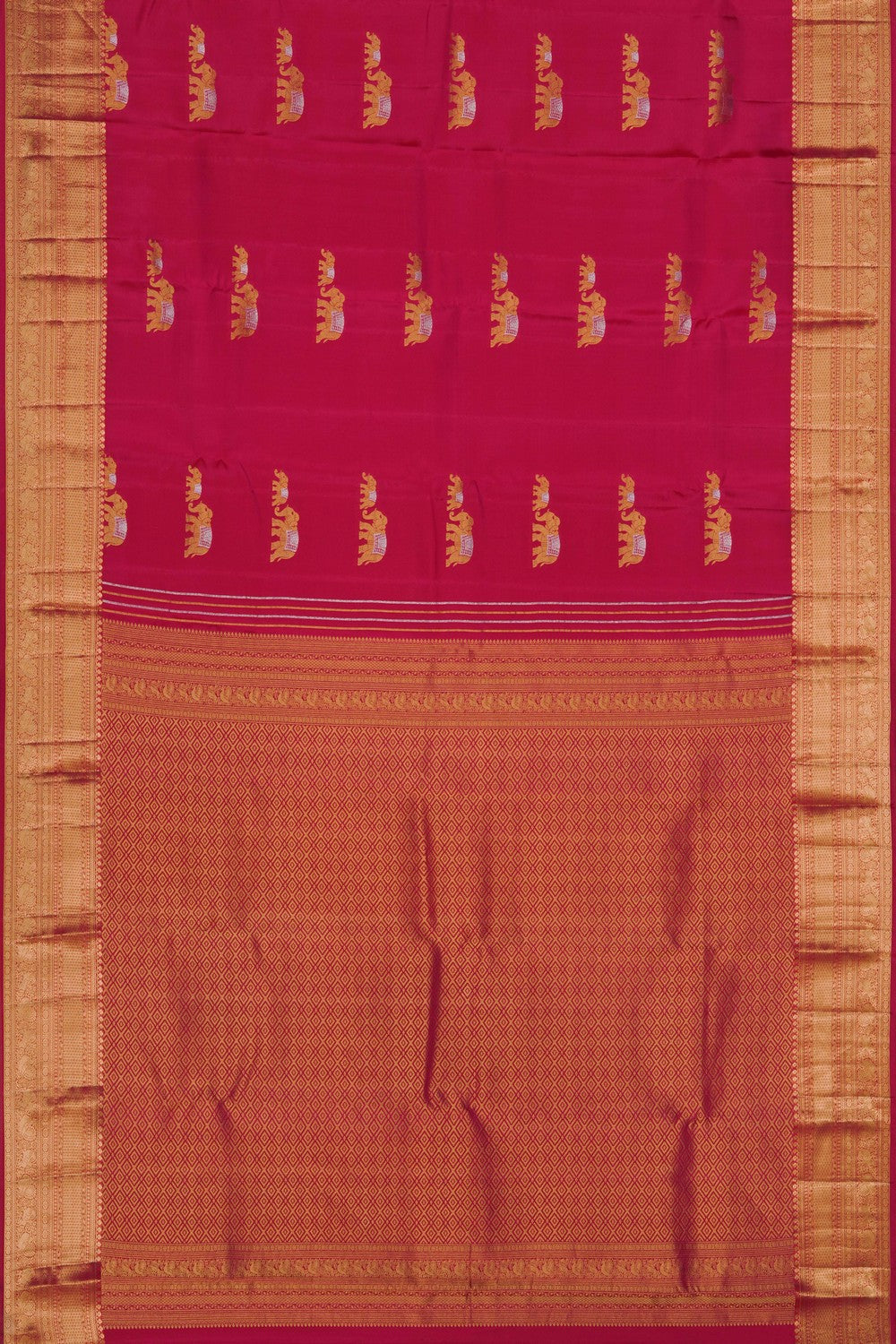 Image of Pink South Silk Saree