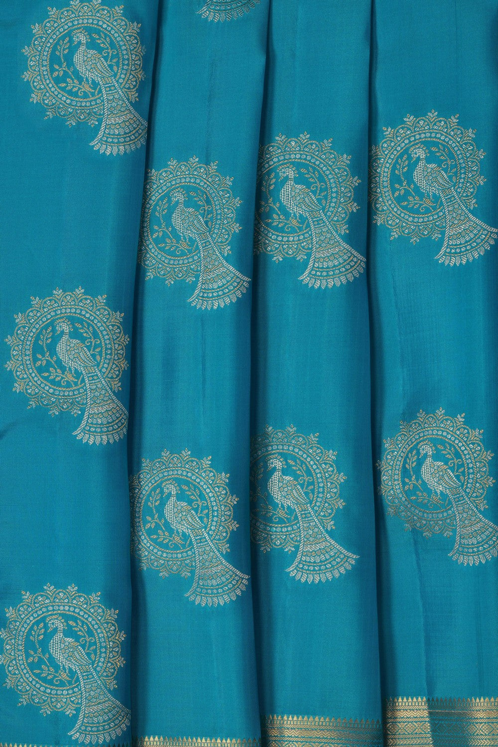 Image of Blue South Silk Saree