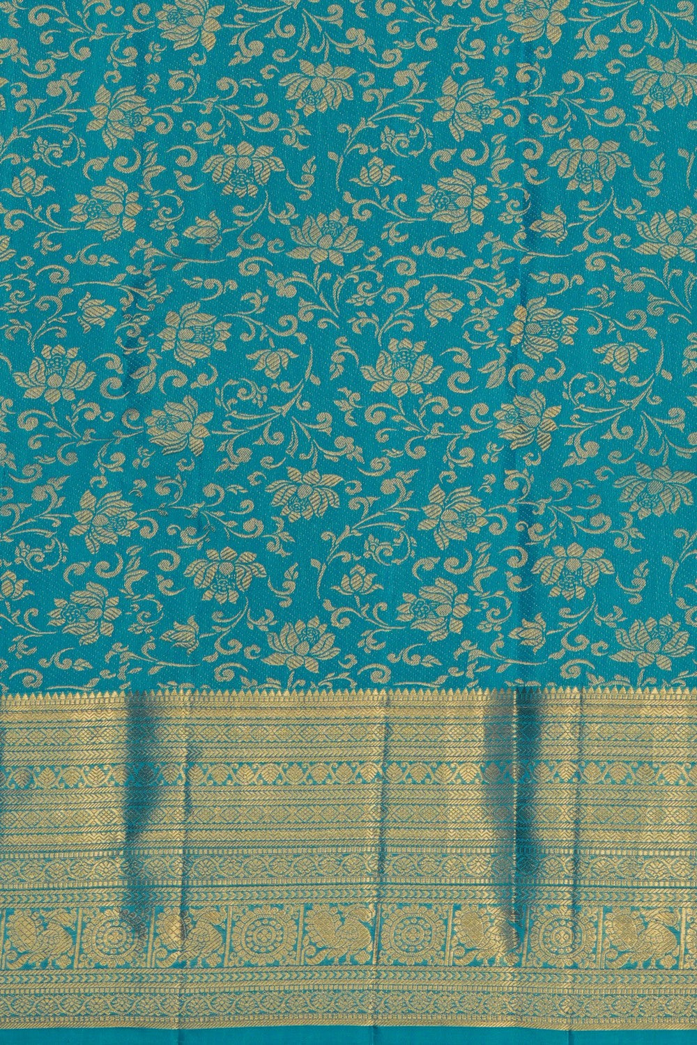 Image of Blue South Silk Saree