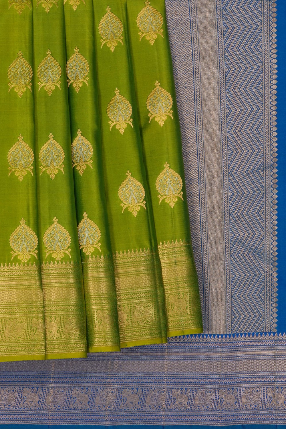 Image of Green South Silk Saree