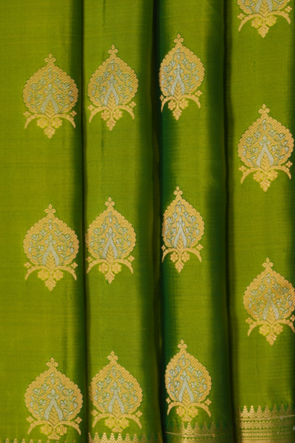 Image of Green South Silk Saree