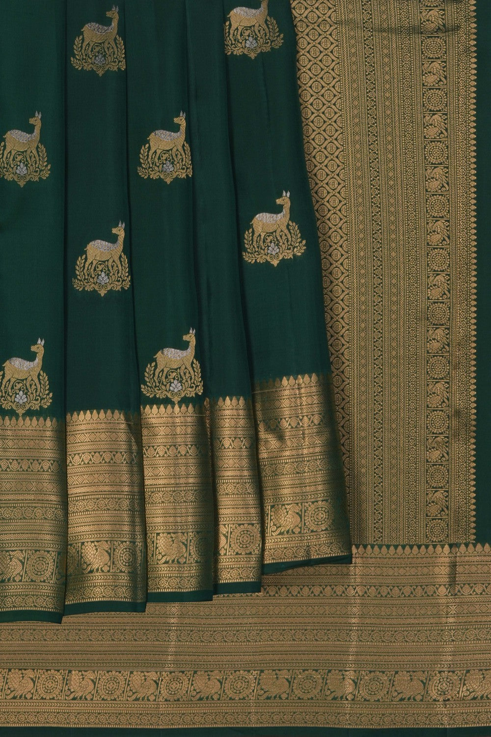 Image of Green South Silk Saree
