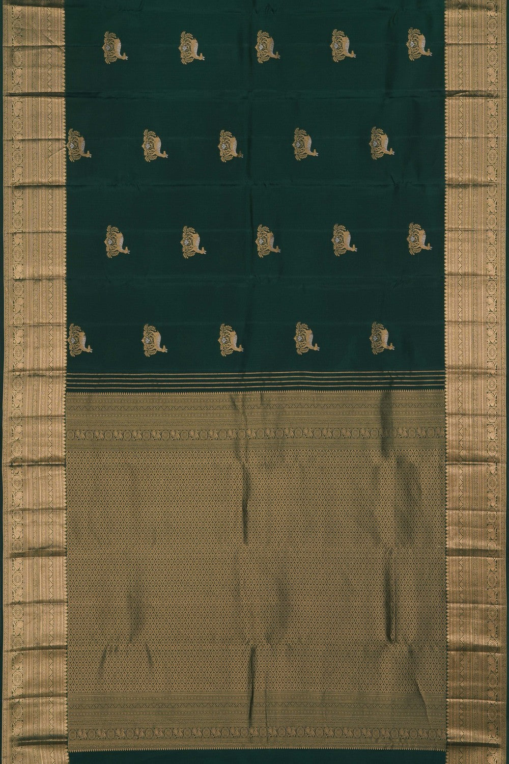 Image of Green South Silk Saree