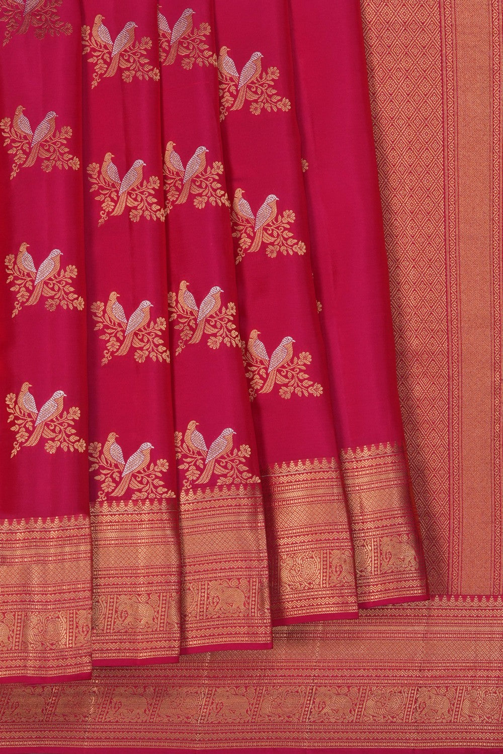 Image of Pink South Silk Saree