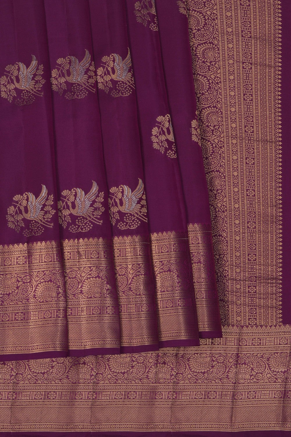 Image of Purple South Silk Saree