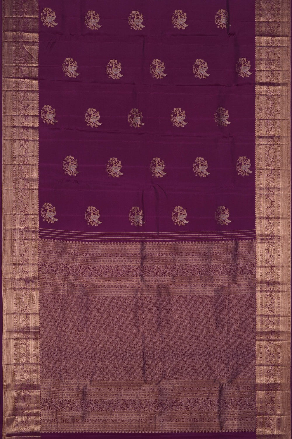 Image of Purple South Silk Saree