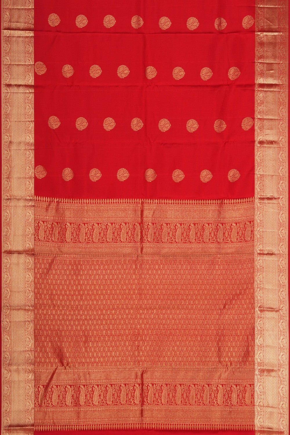 Image of Red South Silk Saree