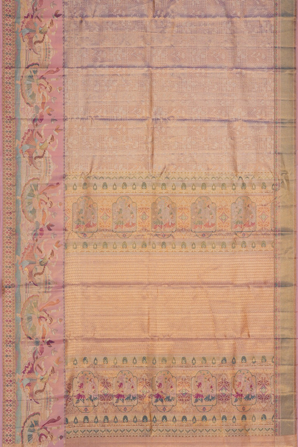 Image of Gold Tissue Brocade Kanchipattu Saree