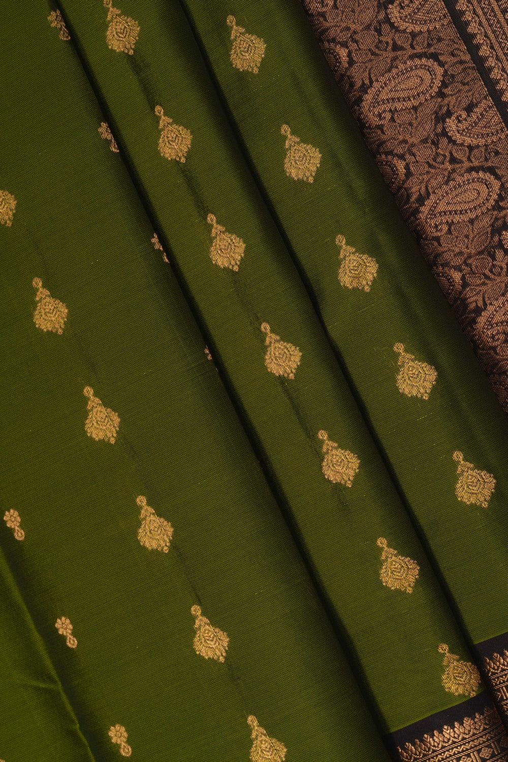 Image of Green South Silk Saree