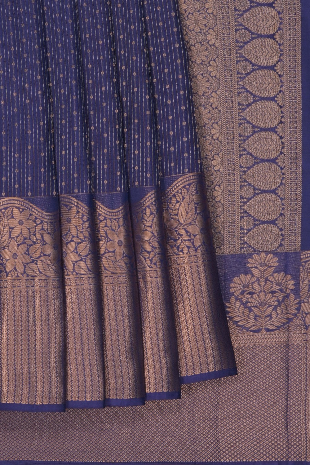 Image of Smoky Blue South Silk Saree