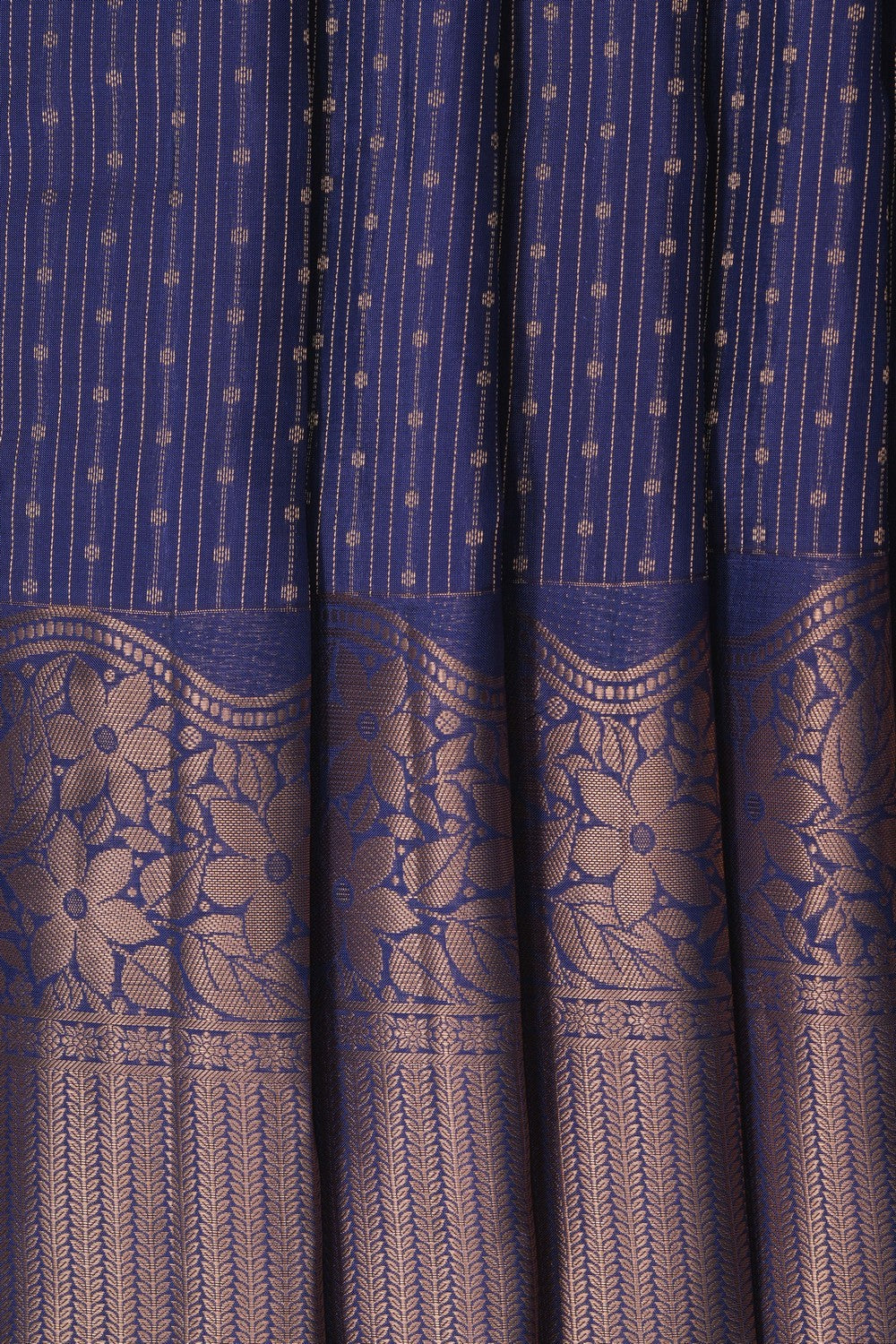 Image of Smoky Blue South Silk Saree