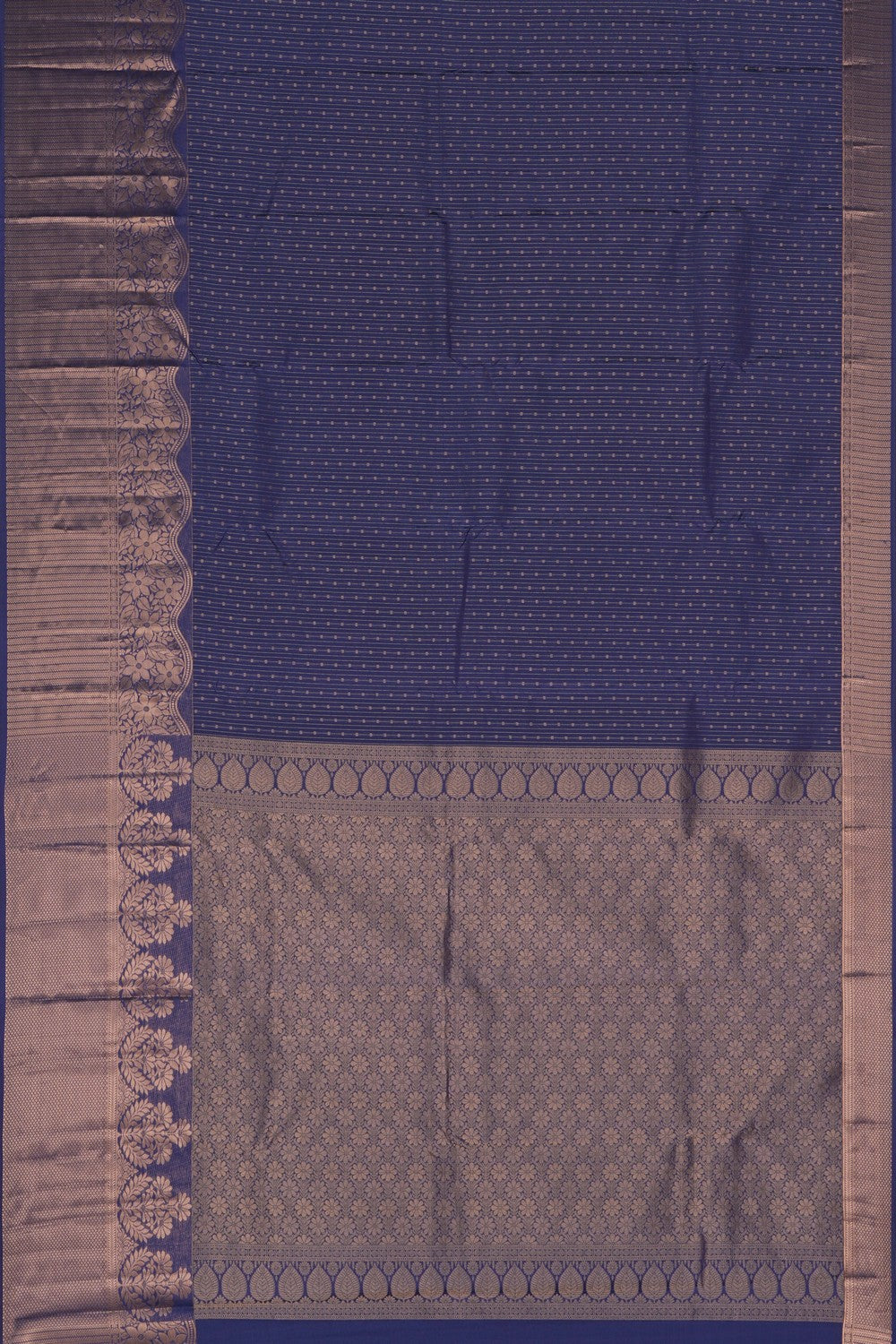 Image of Smoky Blue South Silk Saree