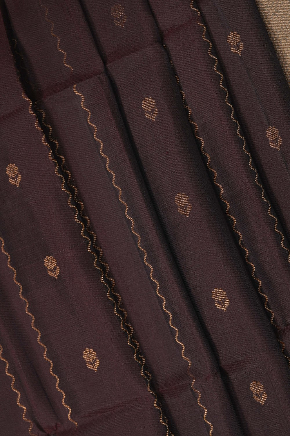 Image of Brown South Silk Saree
