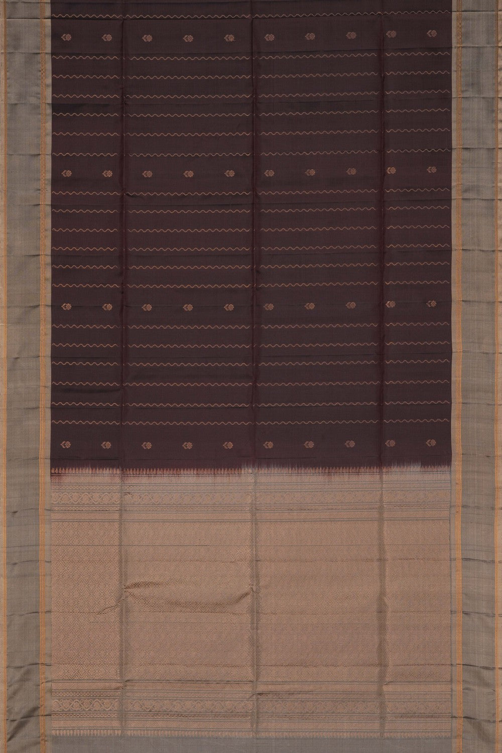 Image of Brown South Silk Saree