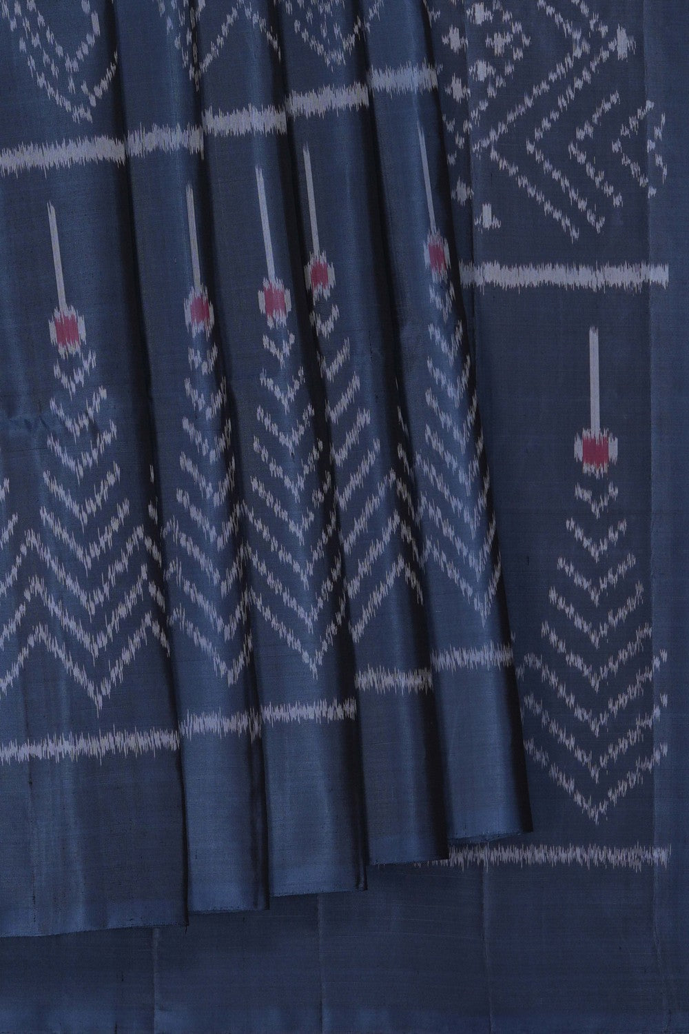 Image of South Silk Ikat Fusion Saree