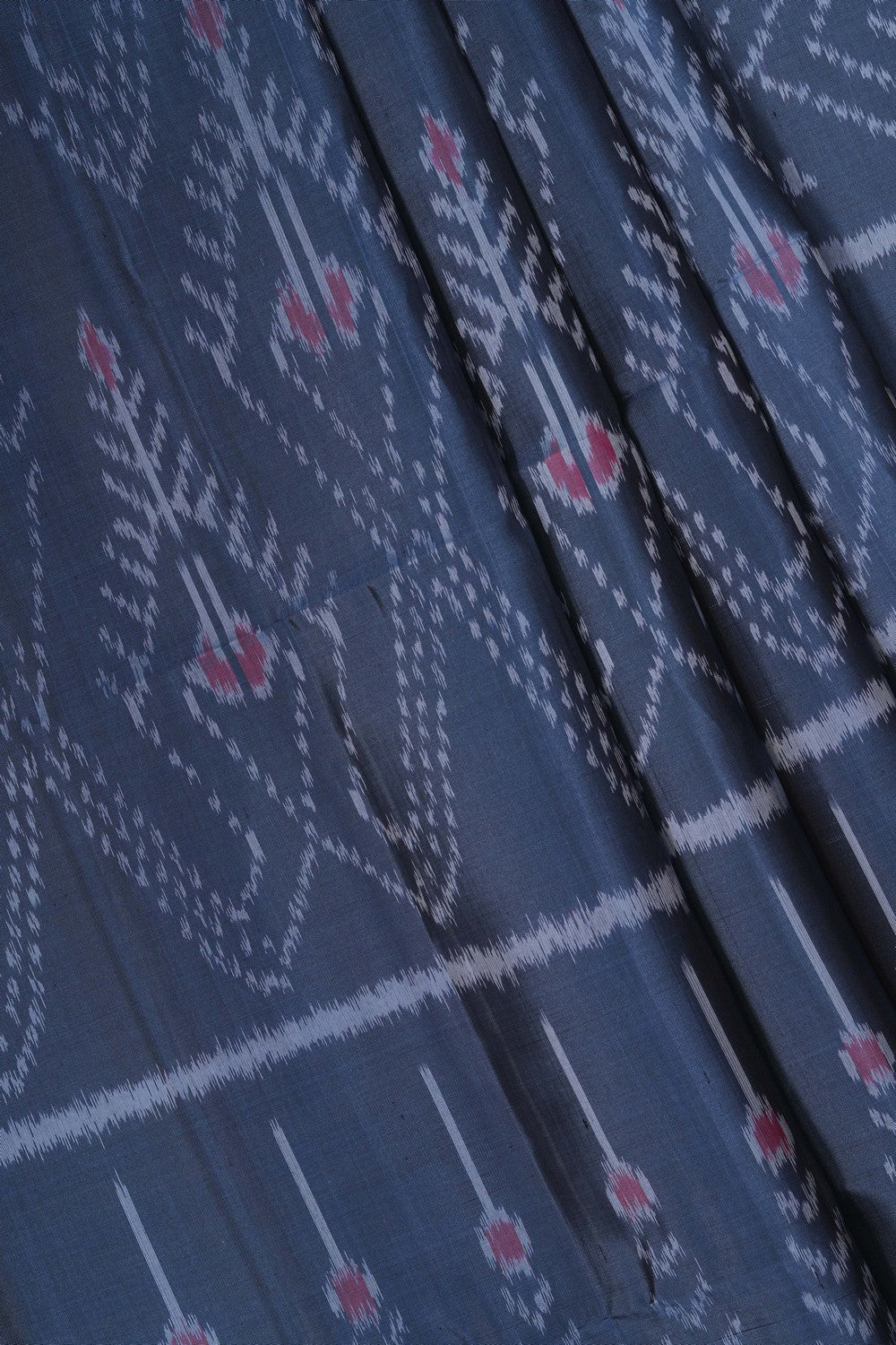 Image of South Silk Ikat Fusion Saree