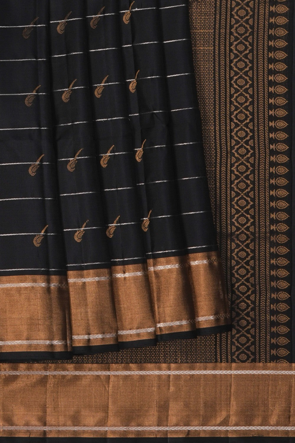 Image of Black South Silk Saree
