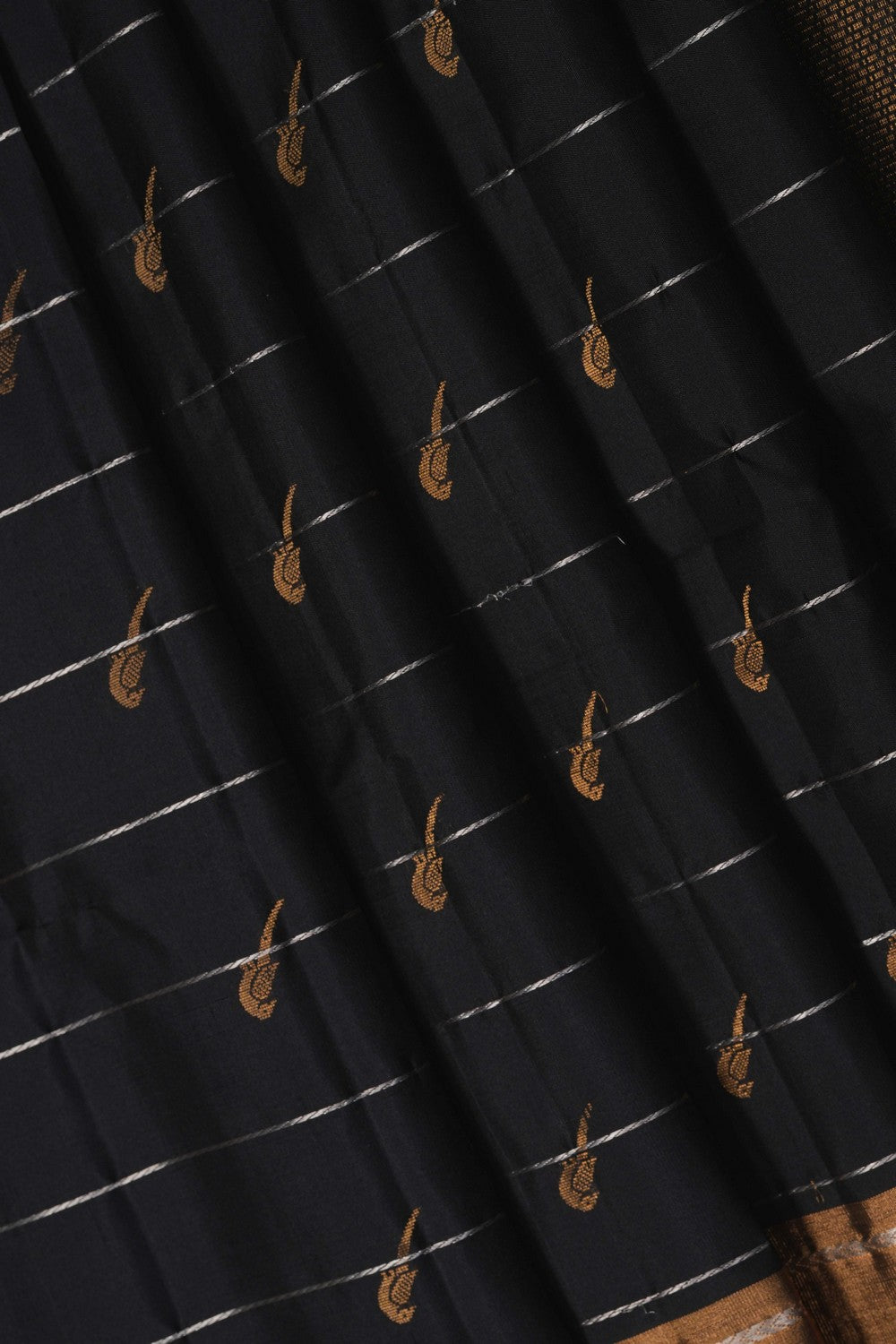 Image of Black South Silk Saree