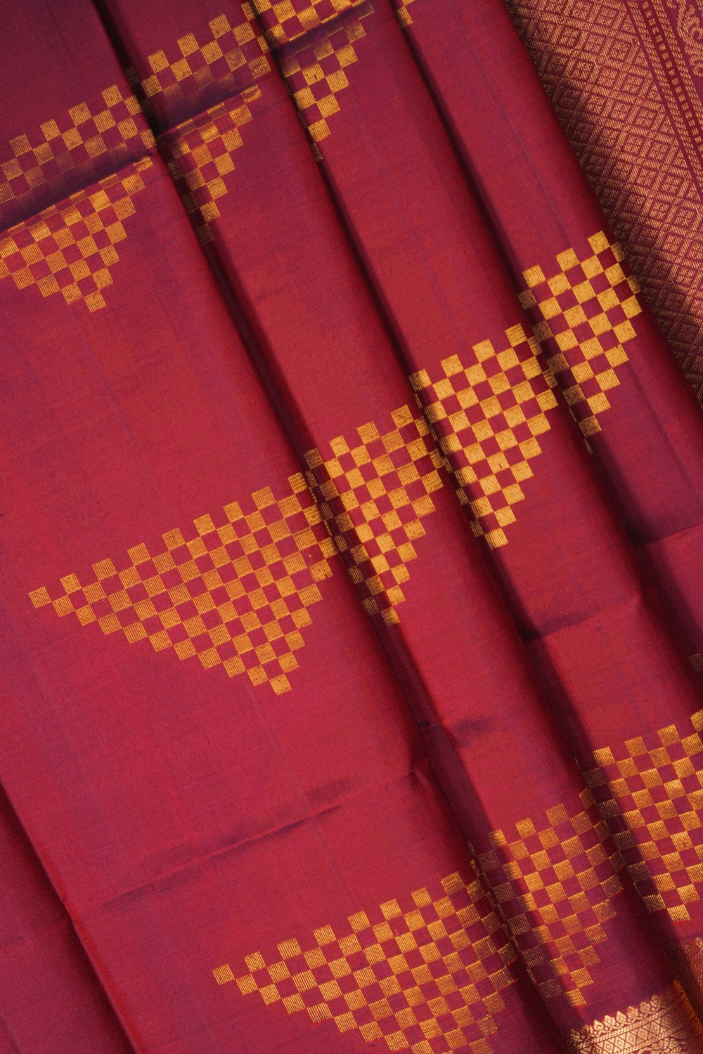 Image of Maroon South Silk Saree