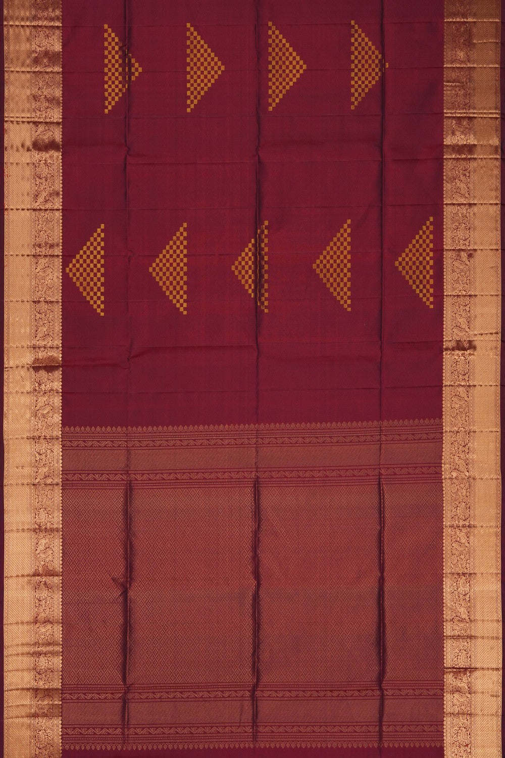 Image of Maroon South Silk Saree