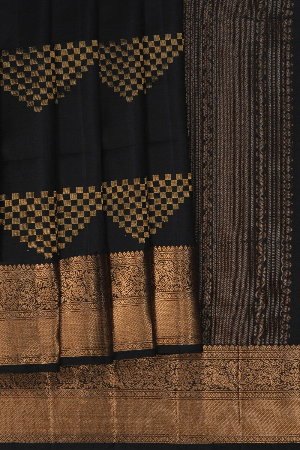 Image of Black South Silk Saree