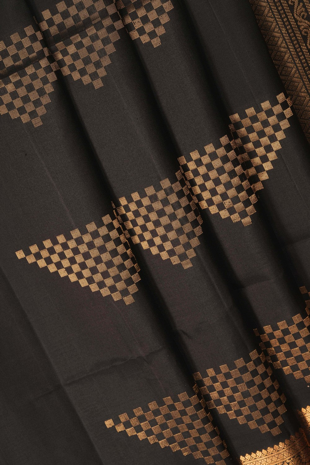 Image of Black South Silk Saree