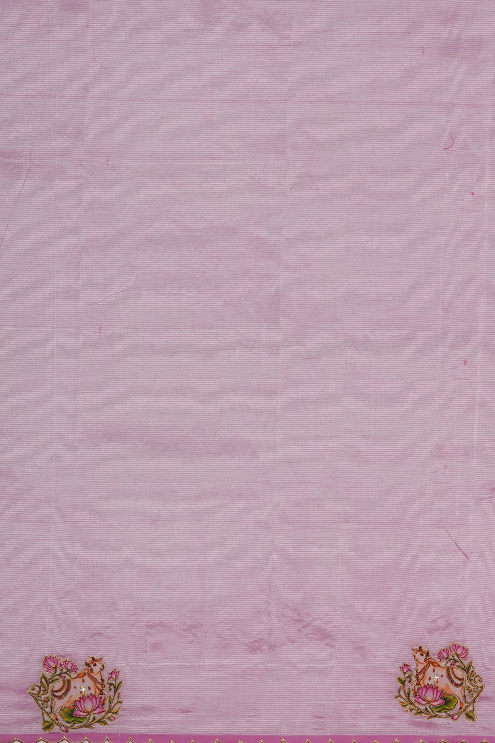Image of Mangalagiri Silk Embroidery Saree