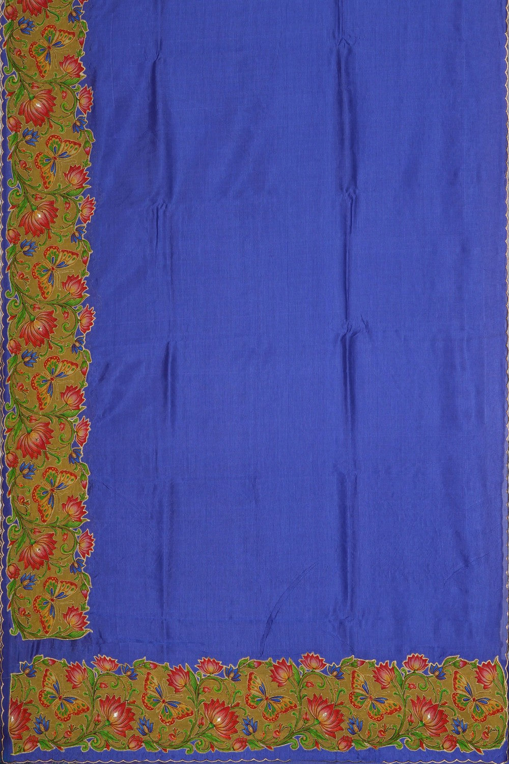 Image of Mangalagiri Silk Embroidery Saree