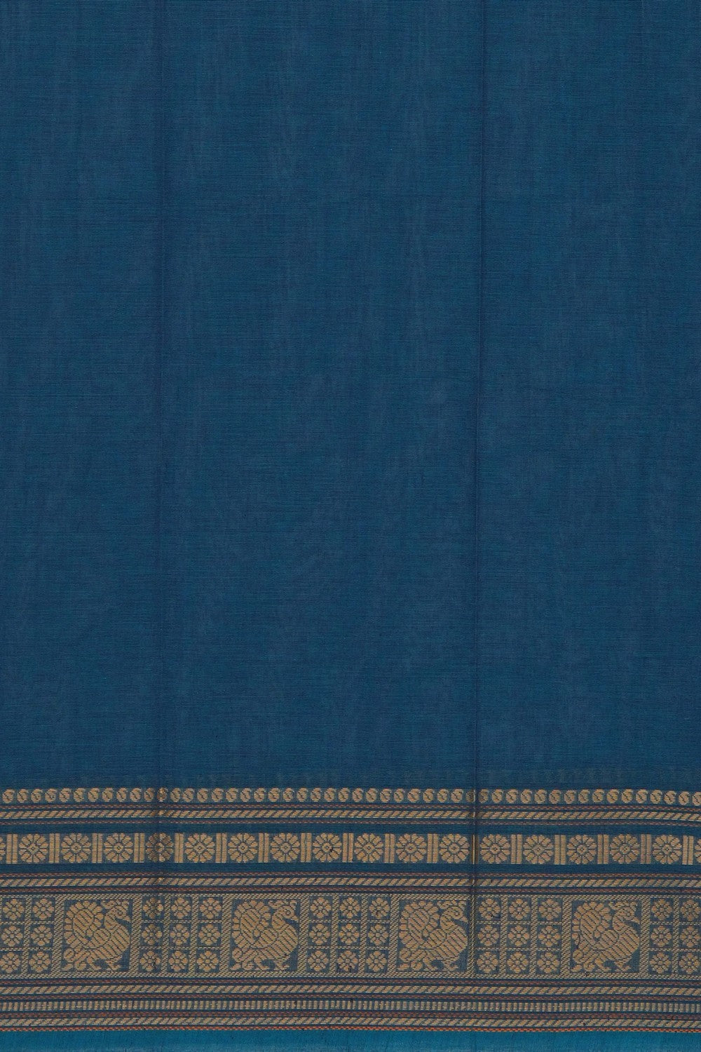 Image of South Cotton Blue Saree