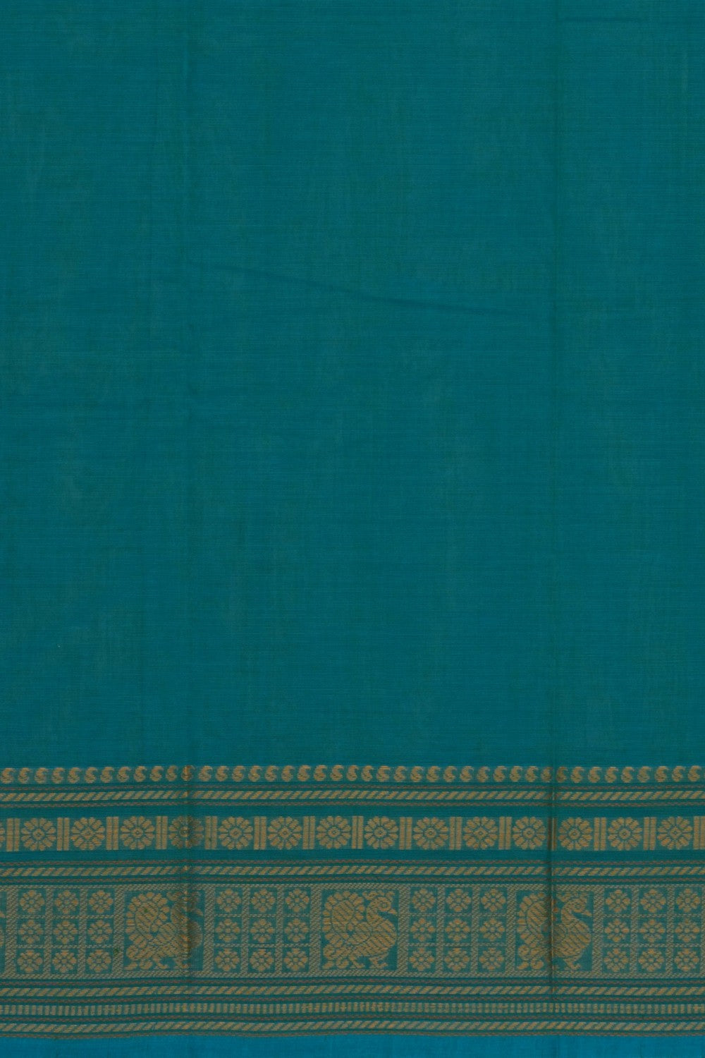 Image of Sea Blue South Cotton Saree