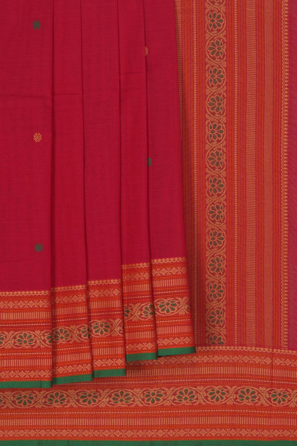 Image of South Cotton Pink Saree