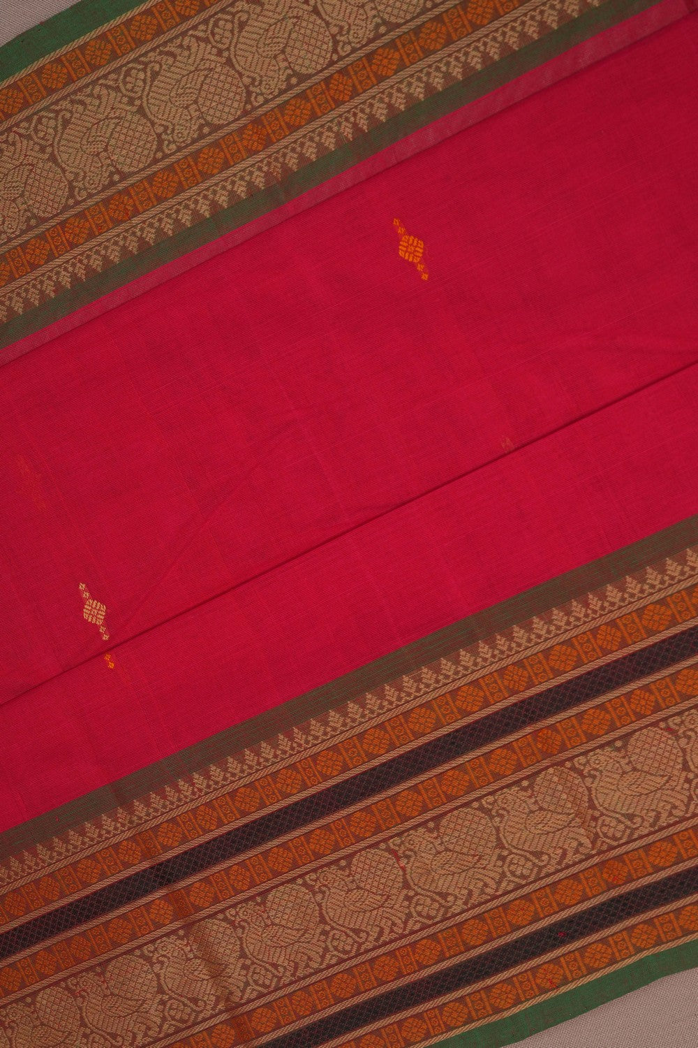 Image of South Cotton Pink Saree