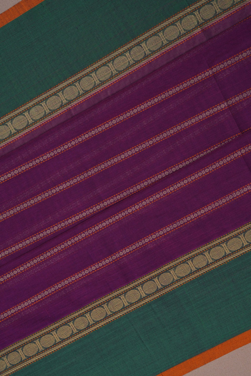Image of Purple South Cotton Saree